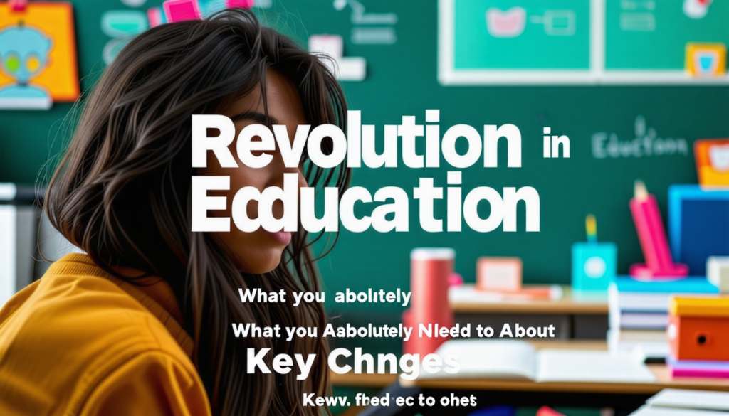 découvrez les changements clés de la révolution dans l'éducation et ce que vous devez absolument savoir à ce sujet.